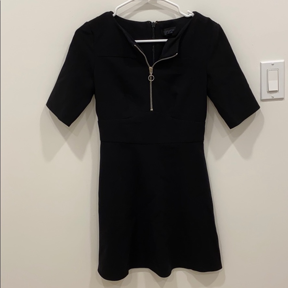 Topshop Zip Up Dress
